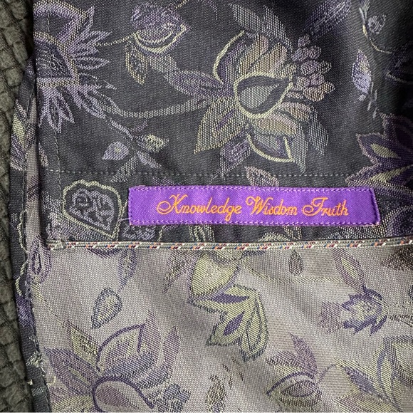 Robert Graham Kamil Indigo Floral Shirt Mens XL Tailored Fit - Picture 6 of 9